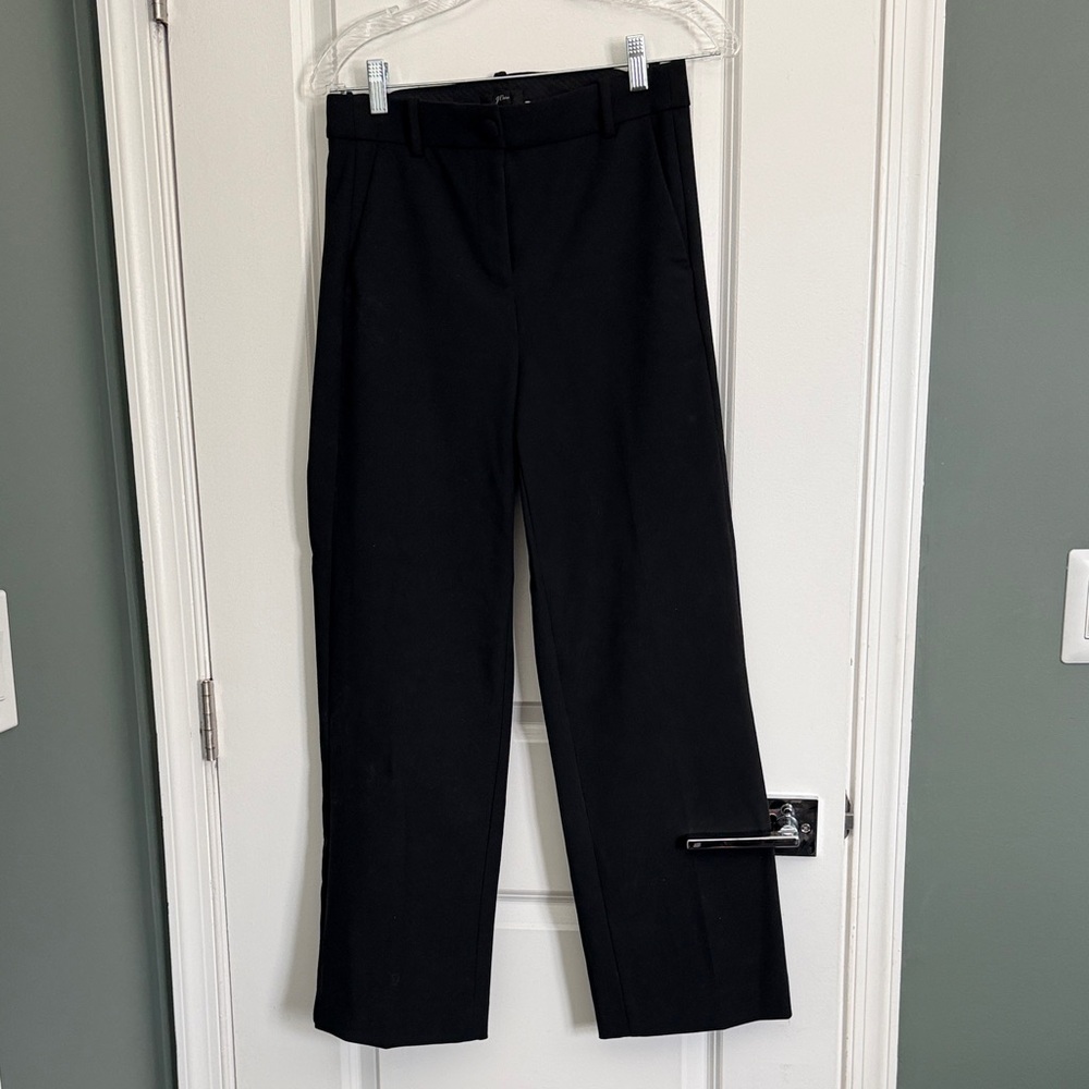 J. Crew Classic Black Straight Leg Pants